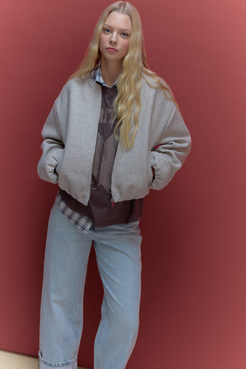 ديفاكتو جاكيت جوخ قصير قصة عادية - Image 1